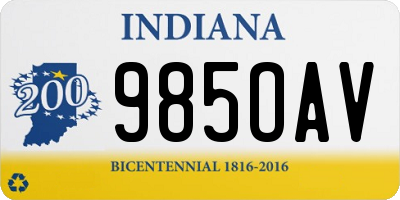 IN license plate 985OAV