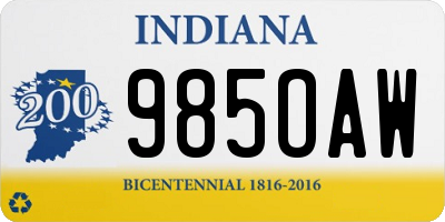 IN license plate 985OAW