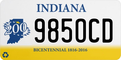 IN license plate 985OCD