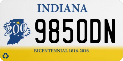 IN license plate 985ODN