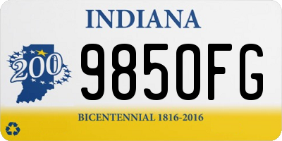 IN license plate 985OFG