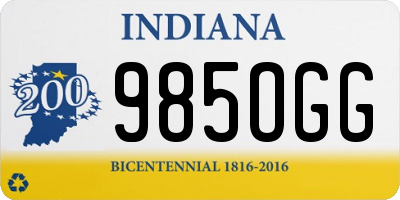 IN license plate 985OGG