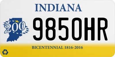 IN license plate 985OHR