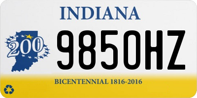 IN license plate 985OHZ