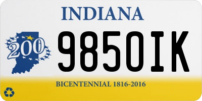 IN license plate 985OIK