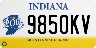 IN license plate 985OKV