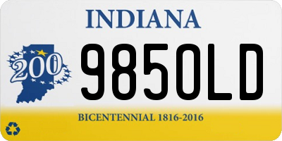 IN license plate 985OLD