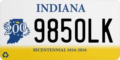 IN license plate 985OLK