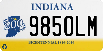 IN license plate 985OLM