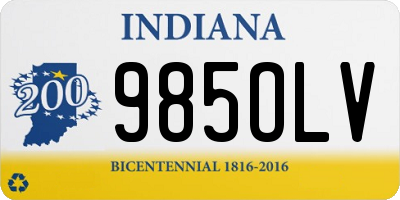 IN license plate 985OLV