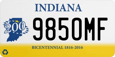 IN license plate 985OMF