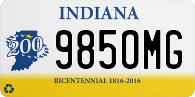 IN license plate 985OMG