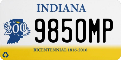 IN license plate 985OMP