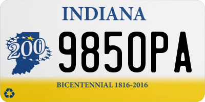 IN license plate 985OPA