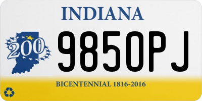 IN license plate 985OPJ