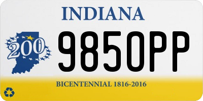 IN license plate 985OPP