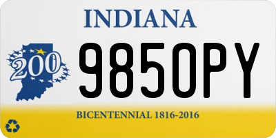 IN license plate 985OPY