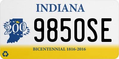 IN license plate 985OSE