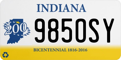 IN license plate 985OSY