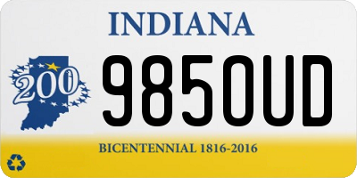 IN license plate 985OUD