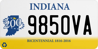 IN license plate 985OVA