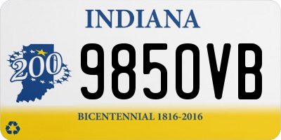 IN license plate 985OVB