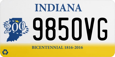 IN license plate 985OVG