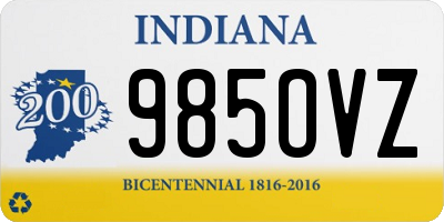 IN license plate 985OVZ