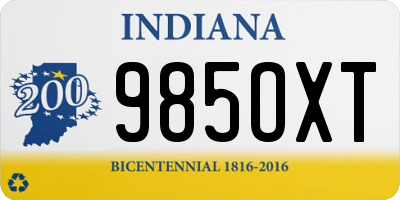 IN license plate 985OXT