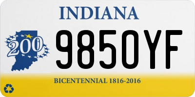 IN license plate 985OYF