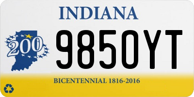 IN license plate 985OYT