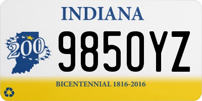 IN license plate 985OYZ