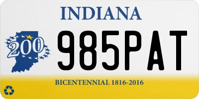 IN license plate 985PAT