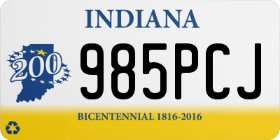 IN license plate 985PCJ