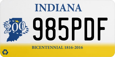 IN license plate 985PDF