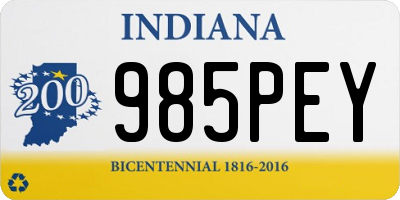 IN license plate 985PEY