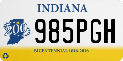 IN license plate 985PGH
