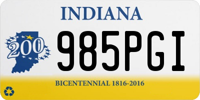 IN license plate 985PGI