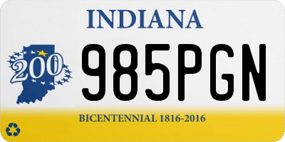 IN license plate 985PGN