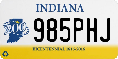 IN license plate 985PHJ