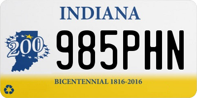 IN license plate 985PHN