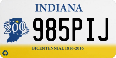 IN license plate 985PIJ