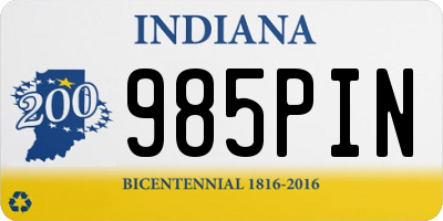 IN license plate 985PIN
