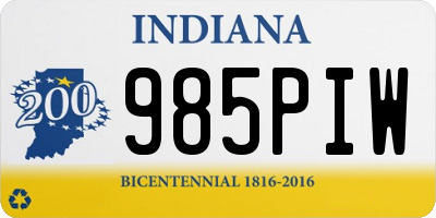 IN license plate 985PIW