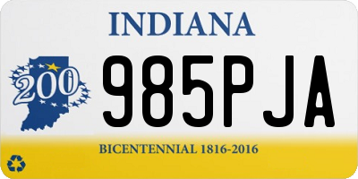 IN license plate 985PJA