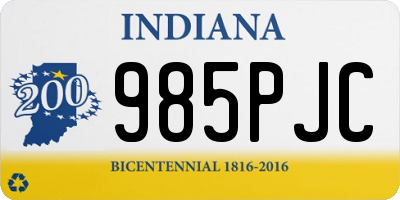 IN license plate 985PJC