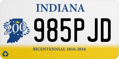 IN license plate 985PJD
