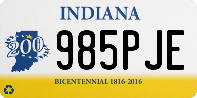 IN license plate 985PJE