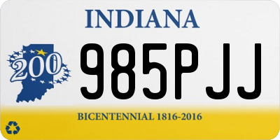 IN license plate 985PJJ