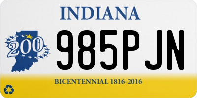 IN license plate 985PJN